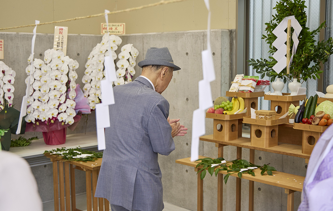 写真:竣工式の様子